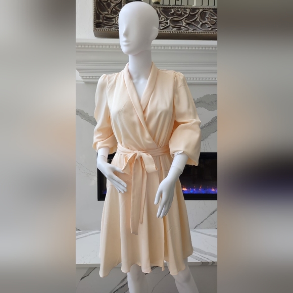 NWT - Melanie T Fitted Sleeve Long Sleeve Fit + Flare Dress - Sizes 4 and 12 - Picture 2 of 2